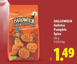 Lidl Halloween galletas pumpkin spice oferta