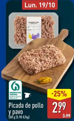 ALDI Picada de pollo y pavo oferta