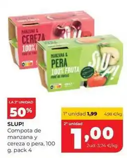 Alimerka Compota de manzana y cereza o pera oferta