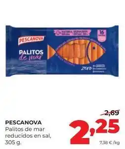 Alimerka Pescanova - palitos de mar reducidos en sal oferta
