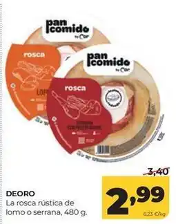 Alimerka Deoro - la rosca rústica de lomo o serrana oferta
