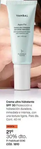 Yanbal Yanbal - crema ultra hidratante spf 30 oferta