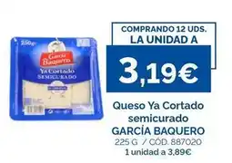 Dialsur Cash & Carry García baquero - queso ya cortado semicurado oferta