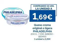 Dialsur Cash & Carry Philadelphia - queso crema original o ligera oferta