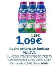 Dialsur Cash & Carry Puleva - leche entera sin lactosa oferta