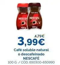 Dialsur Cash & Carry Nescafé - café soluble natural o descafeinado oferta