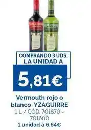 Dialsur Cash & Carry Yzaguirre - vermouth rojo o blanco oferta