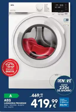 Worten AEG lavadora prosense oferta