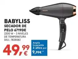 Worten BabyLiss secador de pelo 6719de oferta