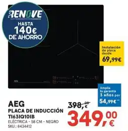 Worten AEG placa de inducción TI63IQ10IB oferta