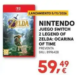 Worten Nintendo juego switch 2 legend of zelda: ocarina of time oferta