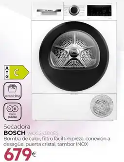 Tien 21 Secadora BOSCH WQG243D0ES oferta