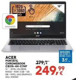 Worten Acer portátil chromebook cb315-4h-c7hf oferta