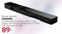 Tien 21 Hisense barra sonido hs2000 oferta