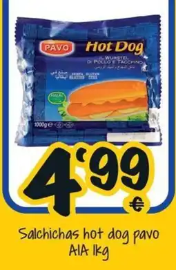 Cash Fresh Pavo salchichas hot dog oferta