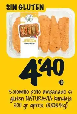 Cash Fresh Naturavia solomillo pollo empanado oferta