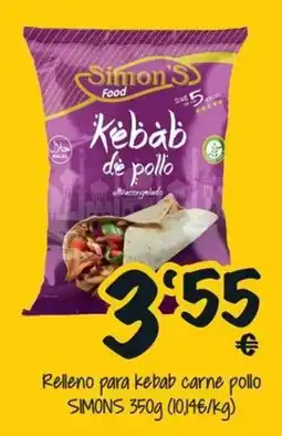 Cash Fresh simons food kebab de pollo oferta