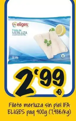 Cash Fresh Ifa eliges filete merluza sin piel oferta