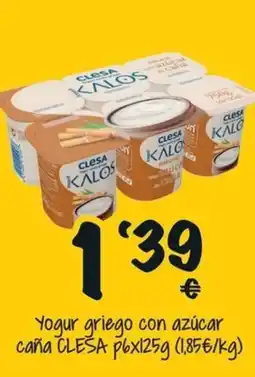 Cash Fresh Clesa yogur griego con azúcar caña oferta