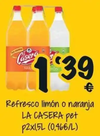 La casera refresco limón o naranja