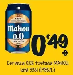 Cash Fresh Mahou 0,0 tostada oferta