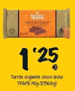 Cash Fresh Trapa turrón crujiente choco leche oferta