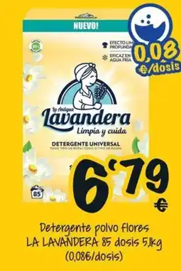 Cash Fresh La Lavandera detergente polvo flores oferta