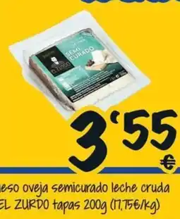 Cash Fresh El Zurdo queso oveja semicurado oferta