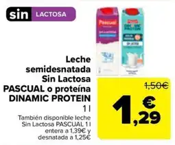 Carrefour Pascual leche semidesnatada sin lactosa oferta