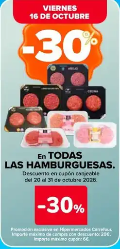 Carrefour Hamburguesas oferta