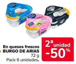 Carrefour Burgo de Arias quesos frescos oferta
