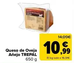 Carrefour Trepal Queso de Oveja Añejo oferta