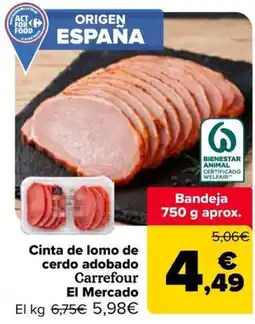 Carrefour Carrefour Cinta de lomo de cerdo adobado oferta