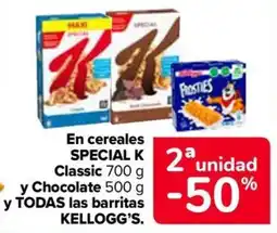 Carrefour Kellogg's Special K Classic y Chocolate oferta