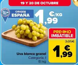 Carrefour Uva blanca granel oferta