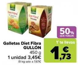 Carrefour Galletas Diet Fibra GULLÓN oferta