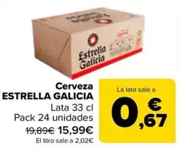 Carrefour Estrella Galicia Cerveza oferta
