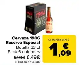 Carrefour Cerveza 1906 Reserva Especial oferta