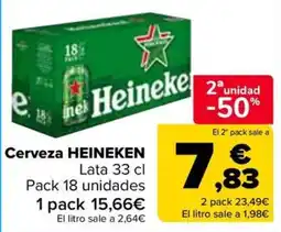 Carrefour Heineken cerveza oferta