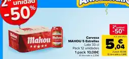Carrefour Mahou 5 Estrellas oferta