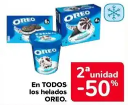 Carrefour Oreo en todos los helados oferta