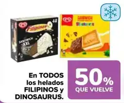 Carrefour Filipinas helados y Dinosaurus helados oferta