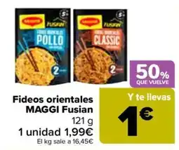 Carrefour MAGGI Fusian Fideos orientales oferta