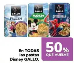 Carrefour Gallo pastas Disney oferta
