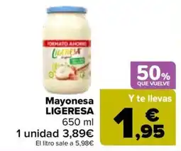 Carrefour Ligereya mayonesa ligera oferta