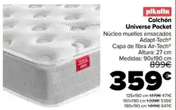 Carrefour Pikolin colchón universe pocket oferta