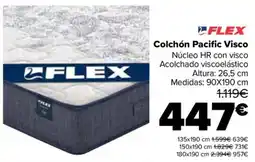 Carrefour Flex colchón pacific visco oferta