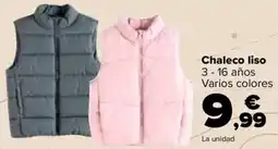 Carrefour Chaleco liso oferta