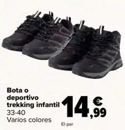 Carrefour Bota o deportivo trekking infantil oferta