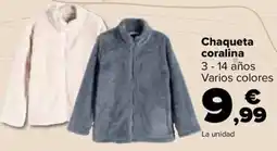 Carrefour Chaqueta coralina oferta